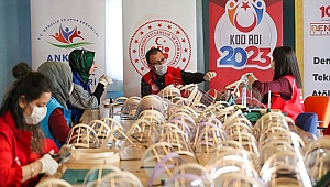 Gençlik Merkezlerinde  korumalı maske üretimi