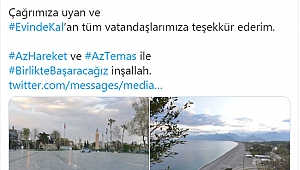 Karaloğlu, yasaklara  uyanlara teşekkür etti