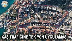 Kaş trafiğine tek yön uygulaması