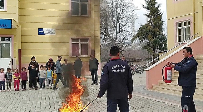 Okulda afet tatbikatı