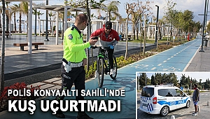 Polis Konyaaltı Sahili'nde kuş uçurtmadı