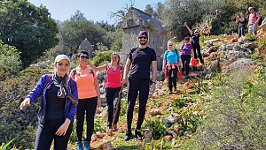 Yerleşik yabancılar  Likya Yolu'nda yürüdü