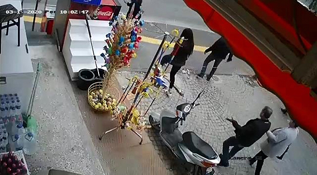 Zincire takılıp yüzüstü düştü