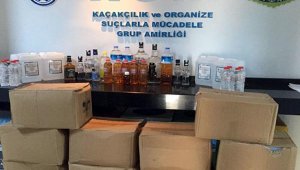 Alanya'da kaçak içki operasyonu