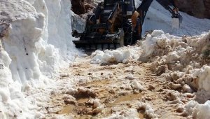 Gazipaşa'da Akçal yolu kardan temizlendi