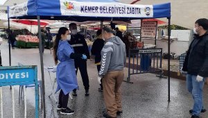Kemer'de koronavirüs önlemleri