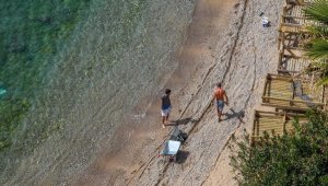 Mermerli Plajı sezona hazırlanıyor