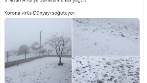 Saklıkent'e 10 yıl sonra nisanda kar yağdı