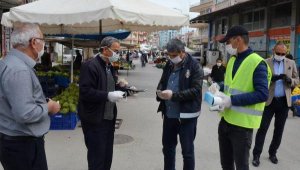 Serik'te pazara maskesiz giriş yasak