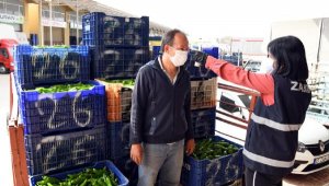 Toptancı hale dezenfektan tüneli