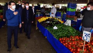 Tütüncü'den pazarlarda virüs denetimi