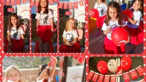 Üçüz kız kardeşlerin 23 Nisan kutlaması