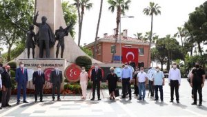 Alanya'da sosyal mesafeli 19 Mayıs kutlaması