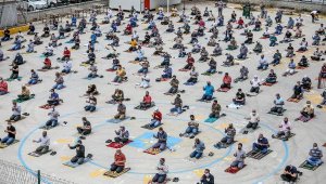 Antalya'da cemaatle ilk namaz