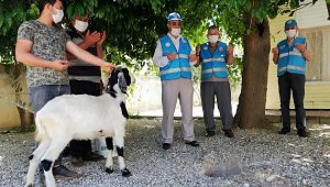 Camilerin açılışına kurban kesildi