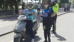 Manavgat'ta polisten vatandaşa uyarı