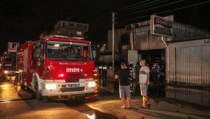 Mobilya atölyesinde yangın