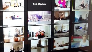 Muratpaşa cimnastikte antrenman evde başladı