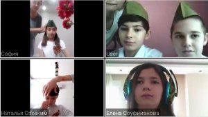 Yerleşik Ruslardan online zafer kutlaması