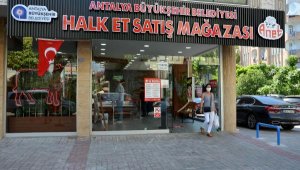 Alanya Halk Et'te bir ayda 12 ton et satıldı