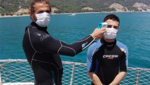 Antalya'da korona önlemli dalışlar başladı