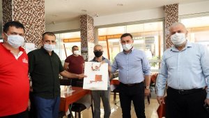 Başkan Yücel'den esnafa ziyaret