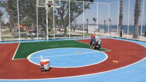 Büyükşehir açık spor alanlarını yeniledi