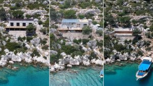 Cennet koydaki kaçak villanın yıkımı tamamlandı