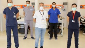 Covidli hastalar için 'Turuncu' kodlu alan açıldı