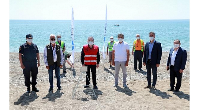 Dünya Çevre Günü'nde caretta yuvasına koruma