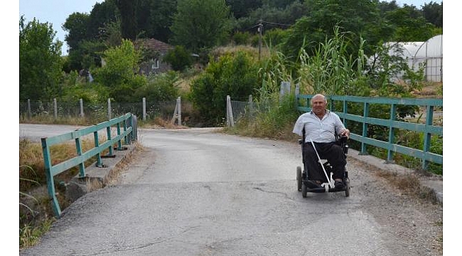 Engelli vatandaş köprünün genişletilmesini istedi
