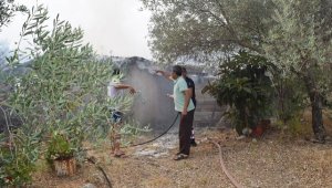 Gazipaşa'da ev yangını