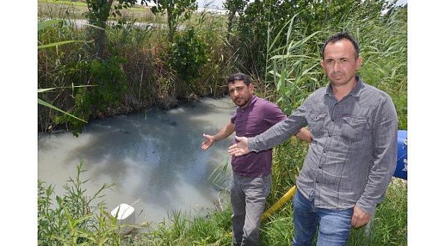 Mahallelinin dereye bırakılan atık su tepkisi