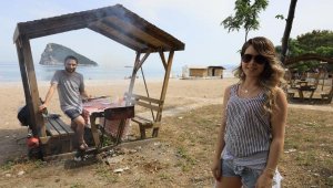 Mesire alanlarında sosyal mesafeli piknik