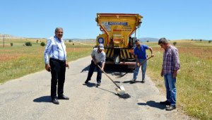 Naldöken yolunda bakım onarım sürüyor