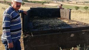 Saman balyaları yandı