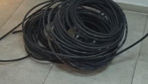 Suçüstü yakalanan kablo hırsızları tutuklandı