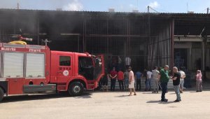 Toptancı halinde ardiye yangını