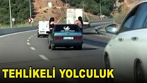 Antalya'da tehlikeli yolculuk