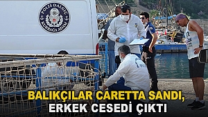 Balıkçılar caretta sandı, erkek cesedi çıktı