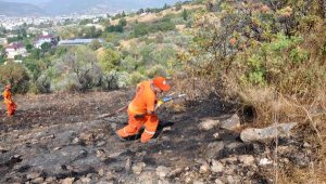Gazipaşa'da tarım arazisinde yangın