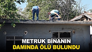 Metruk binanın damında ölü bulundu