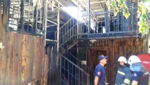 Pansiyonda korkutan yangın