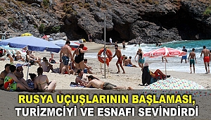 Rusya uçuşlarının başlaması, Alanya'da turizmciyi ve esnafı sevindirdi