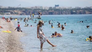 Sahillerde haftasonu yoğunluğu