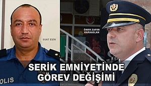 Serik emniyetinde görev değişimi