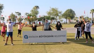 Sosyal mesafeli sabah sporu