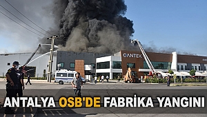 Antalya OSB'de fabrika yangını