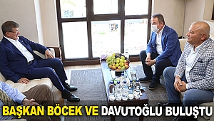 Başkan Böcek ve Davutoğlu buluştu