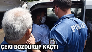 Çeki bozdurup kaçtı